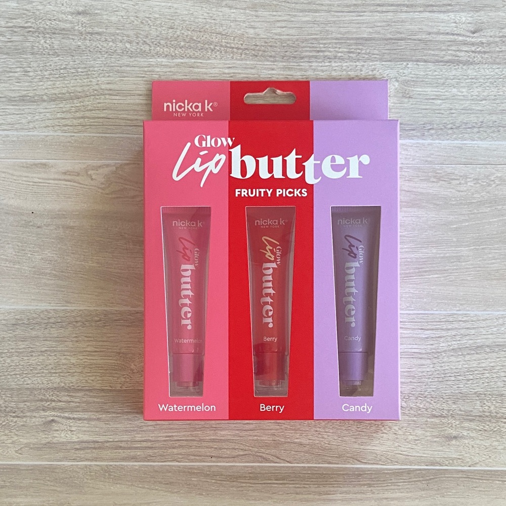 NICKA K New York Glow Lip Butter Fruity Picks Set of 3